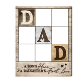 Dad Photo Collage Poster Print, Personalized Gifts For Dad, Best Christmas Gifts